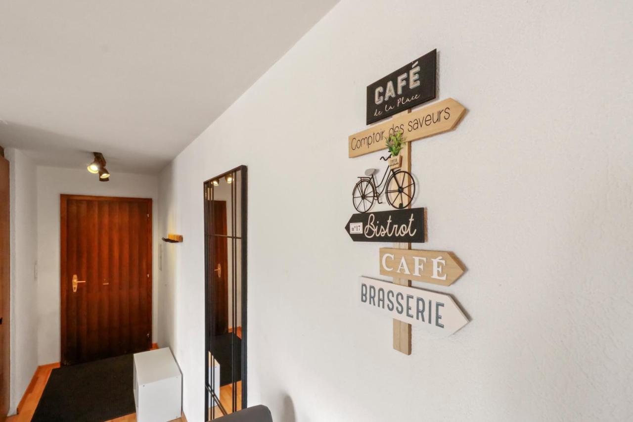 Logement Chaleureux Au Coeur De La Station Crans-Montana Exteriör bild