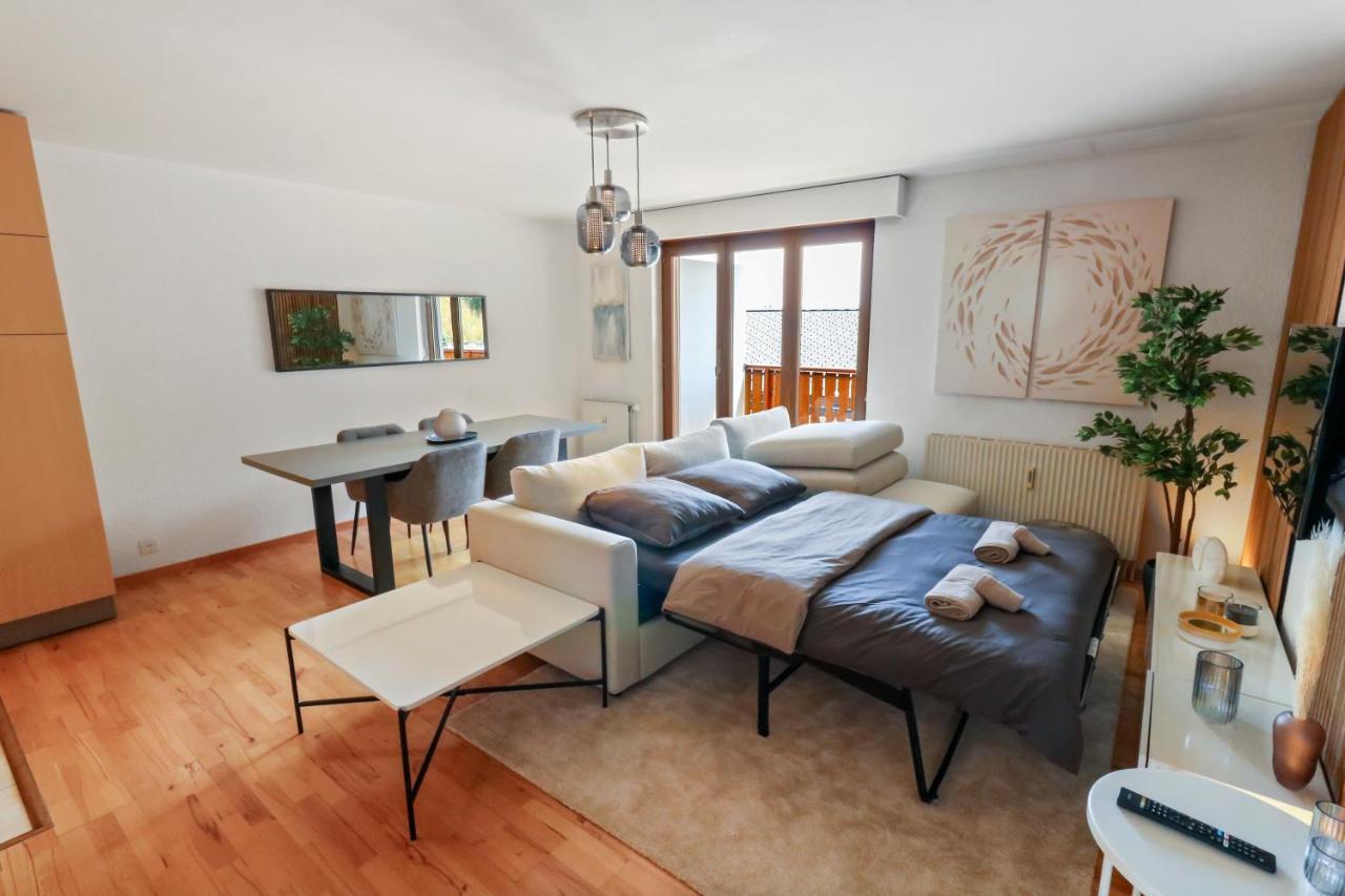 Logement Chaleureux Au Coeur De La Station Crans-Montana Exteriör bild
