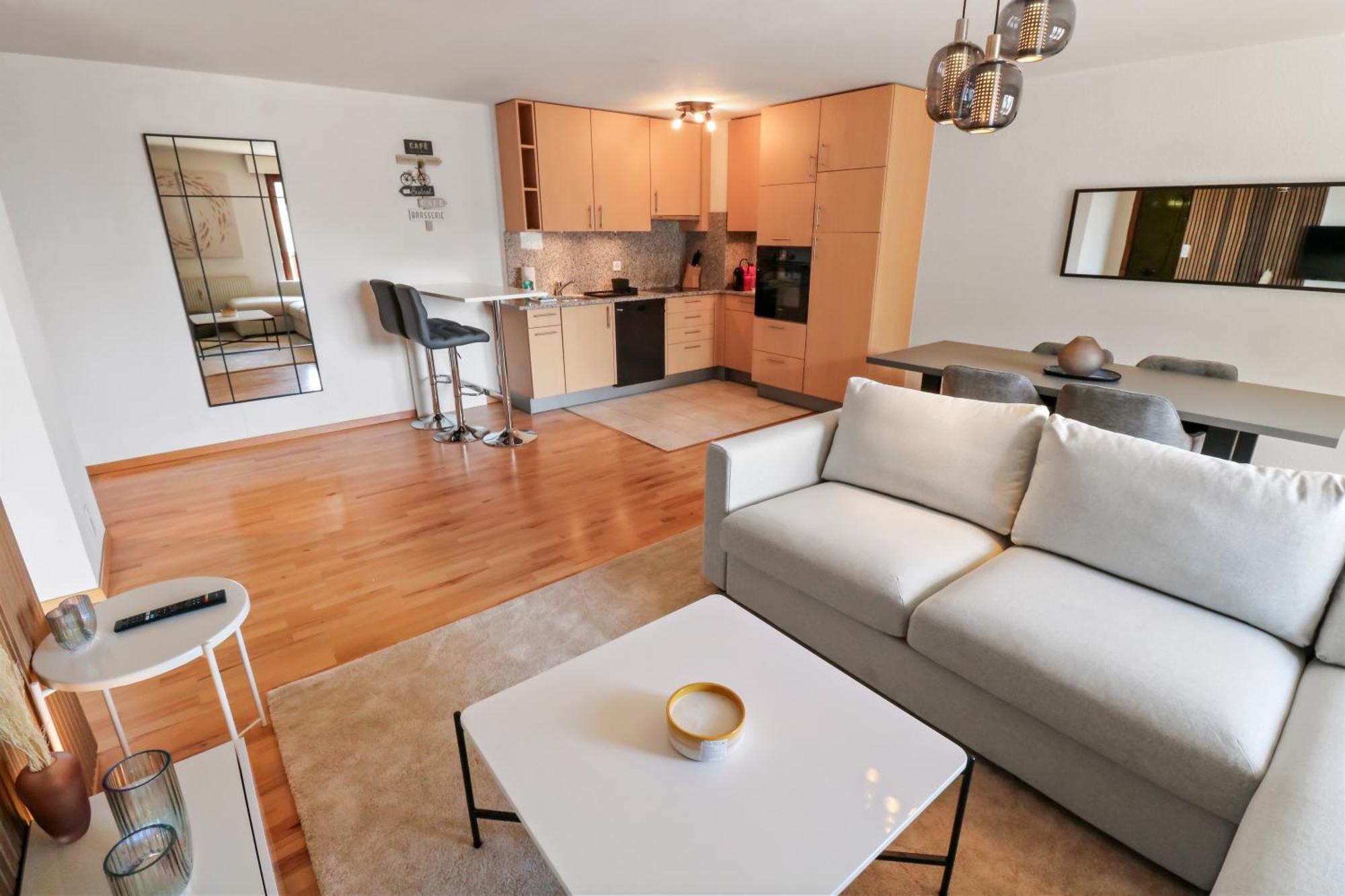 Logement Chaleureux Au Coeur De La Station Crans-Montana Exteriör bild