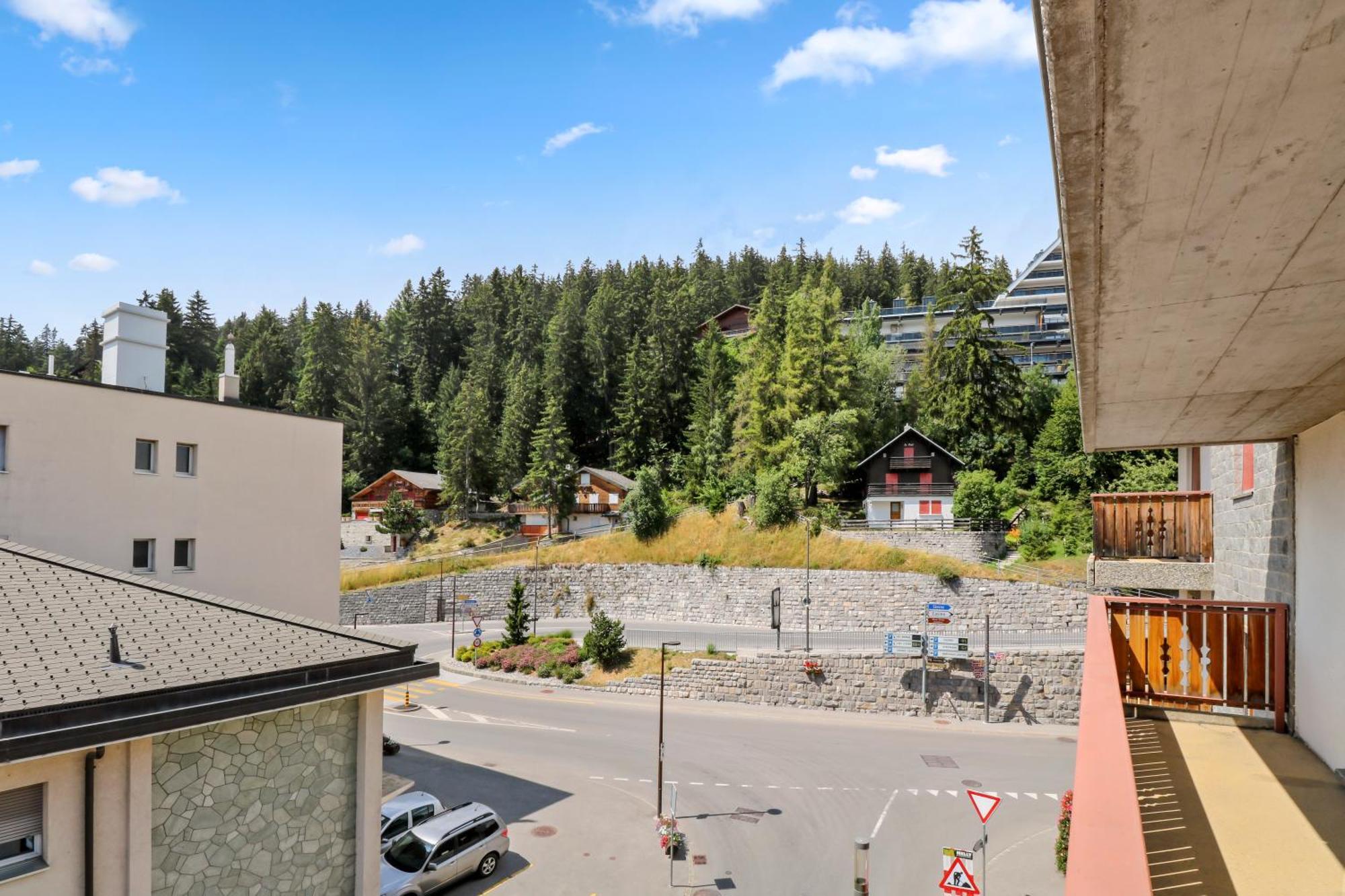 Logement Chaleureux Au Coeur De La Station Crans-Montana Exteriör bild